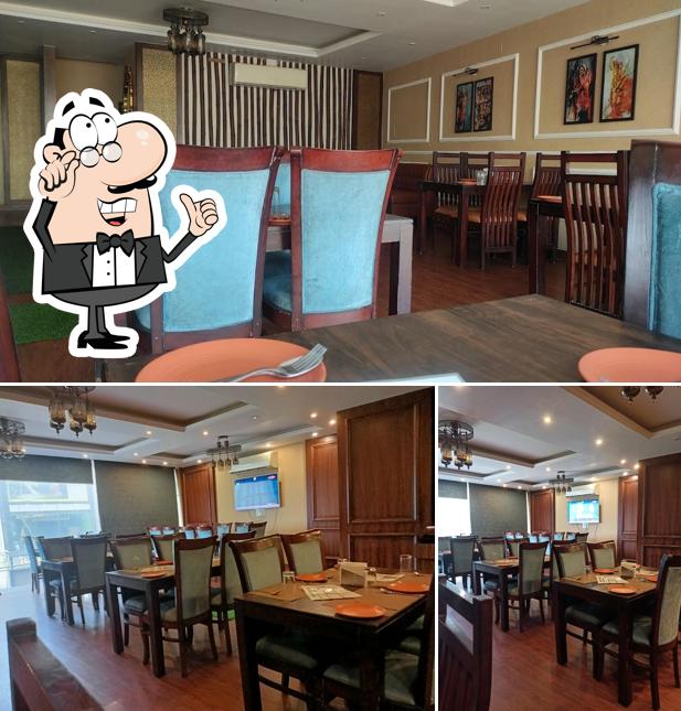 The interior of Baba Chicken