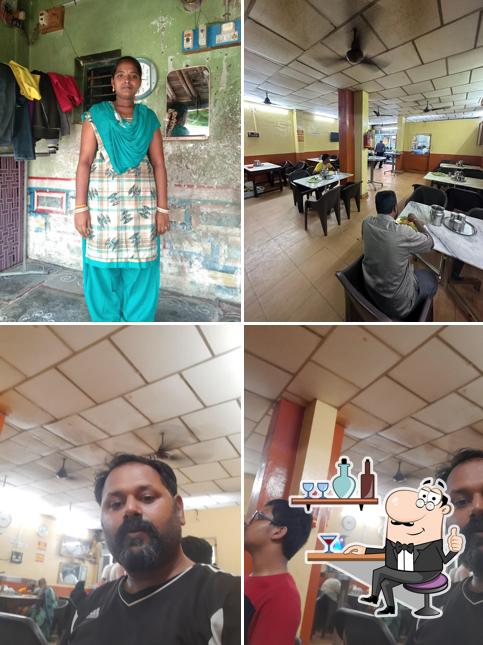 The interior of Kasi Visweswara Fast Foods