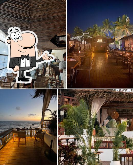 The interior of Mayan Beach Club