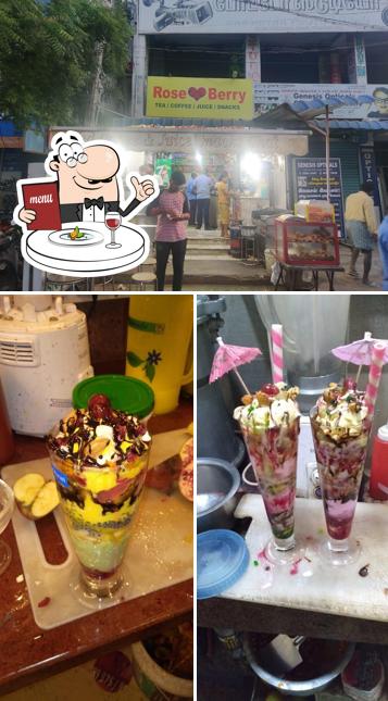 Among various things one can find food and interior at Rose Berry