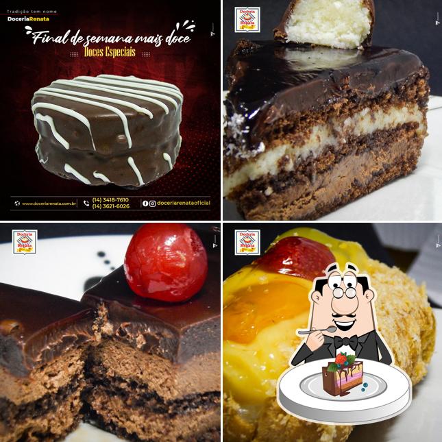Bolo de chocolate em Doceria Renata