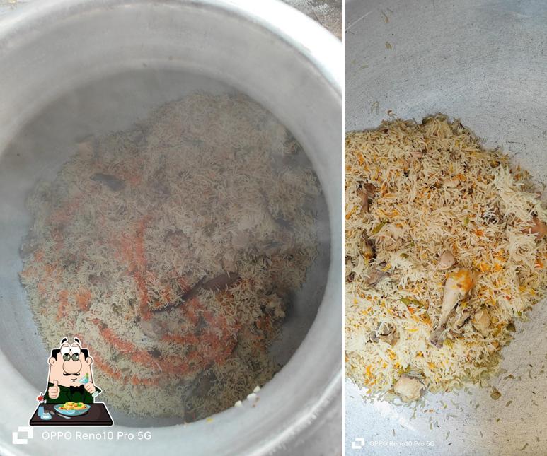 Meals at A One Muradabadi chicken biryani