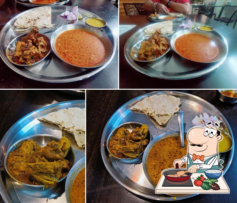 Chicken curry at Hotel Lokruchee (लोकरुची)