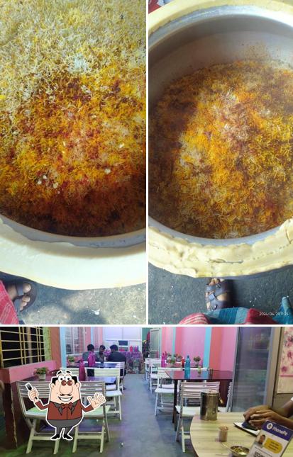 Check out the image depicting food and interior at Kolkata Restaurant