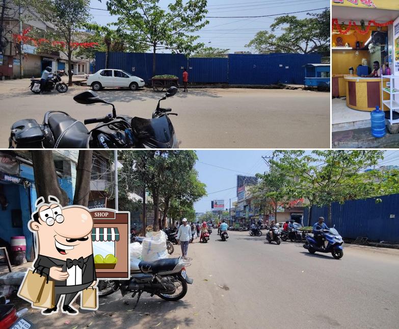 The restaurant's exterior and interior