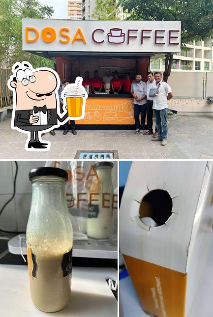 Enjoy a beverage at Dosa Coffee