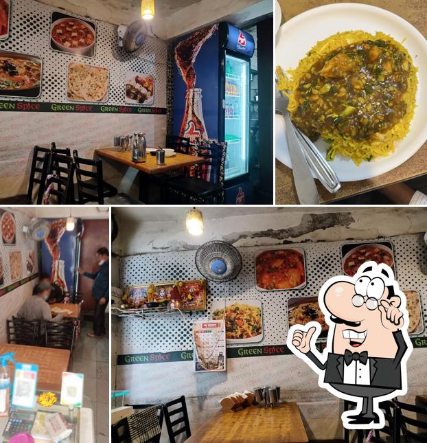 The interior of Green Spice Family Restaurant