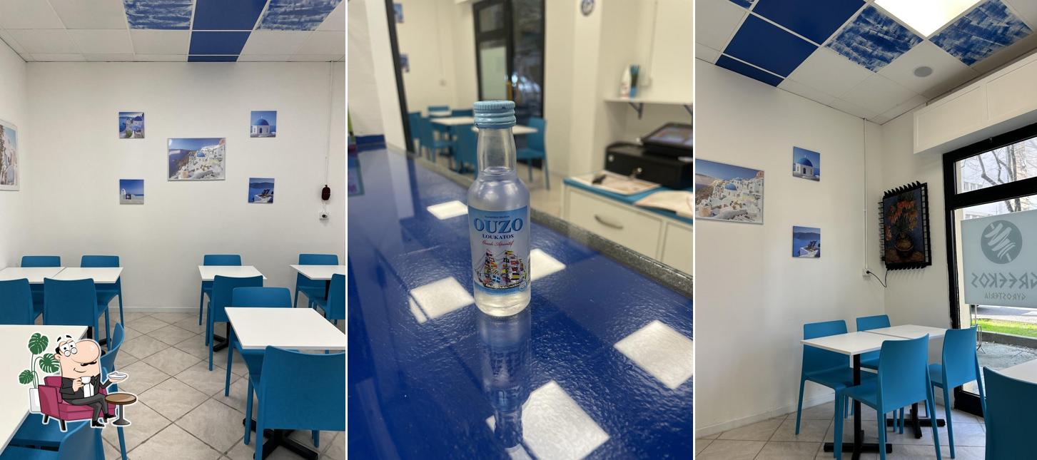Gli interni di Greekos