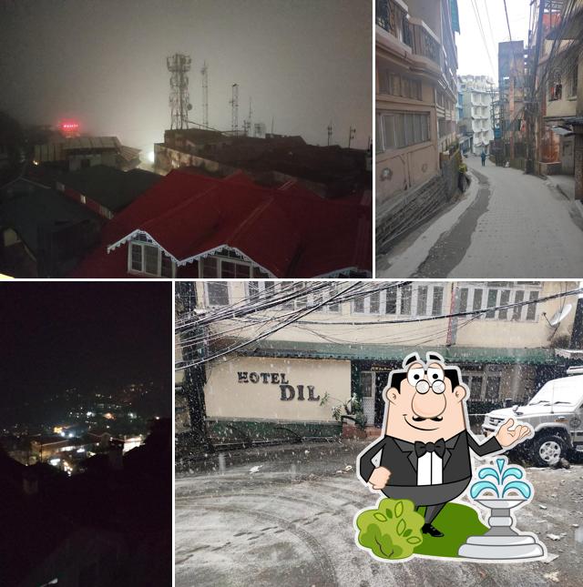 Enjoy the view at the outside area of Hotel Dil