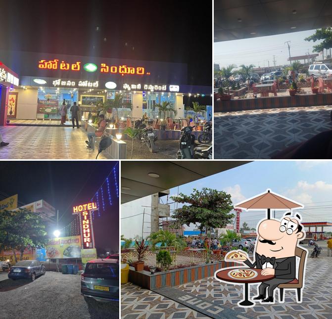 The exterior of Hotel Sindhuri Family Restaurant