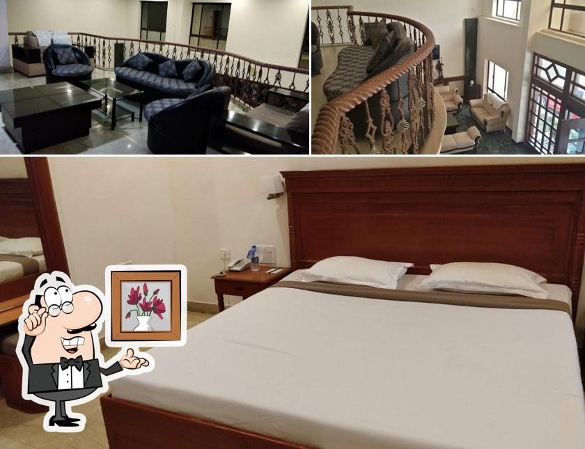 Take a seat at one of the tables at Paramount Inn