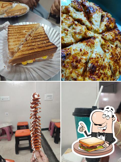 Grilled cheese sandwich at Potato Tornado