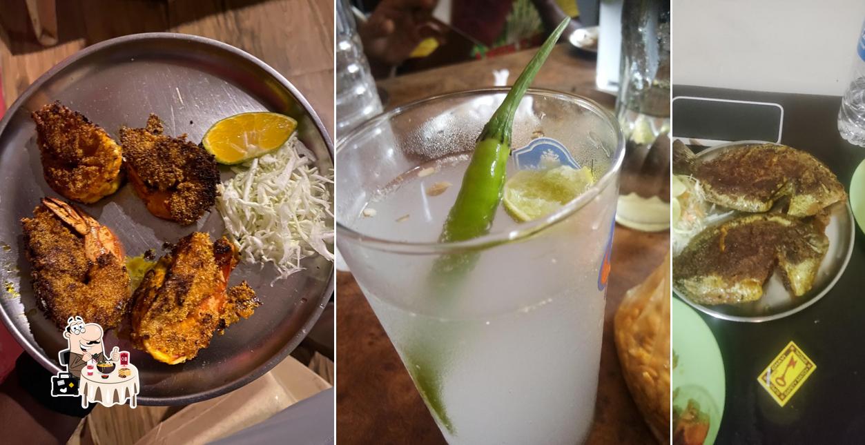 Meals at Saish bar and restaurant