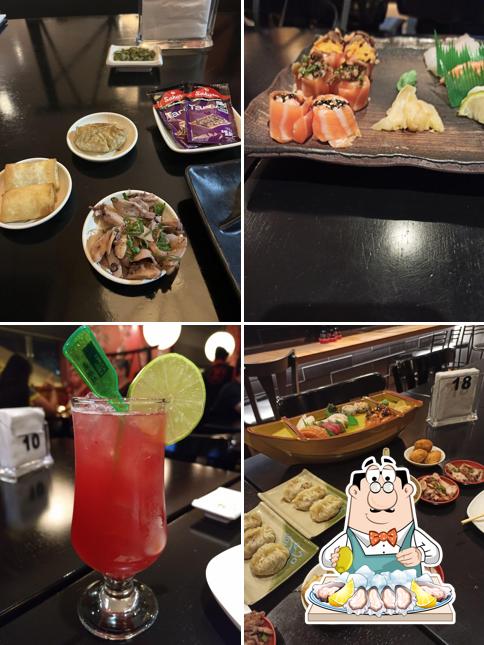 Ostras em Bikkuri Sushi Bar