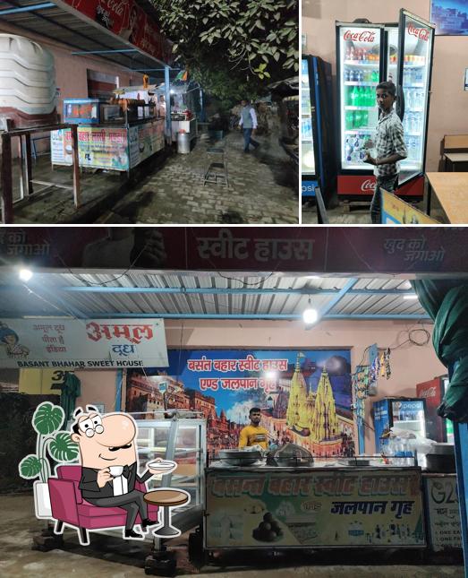 The interior of BASANT BAHAR SWEET HOUSE AND JALPAN GRIH