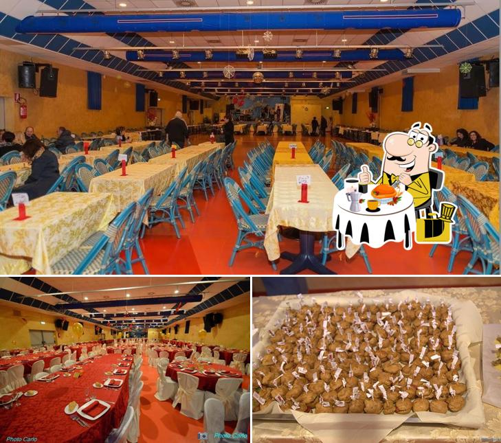 La cibo e interni del ristorante