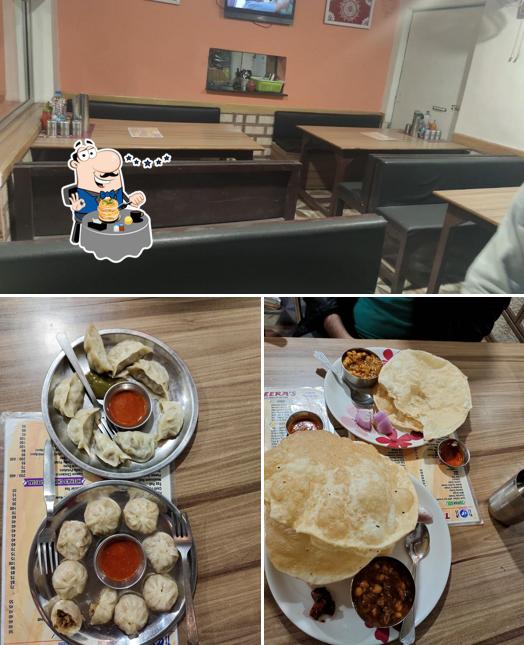 Among different things one can find food and interior at The Heera's Family Restaurant