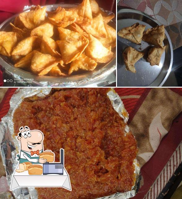 Garlic bread at Agrawal Restaurant