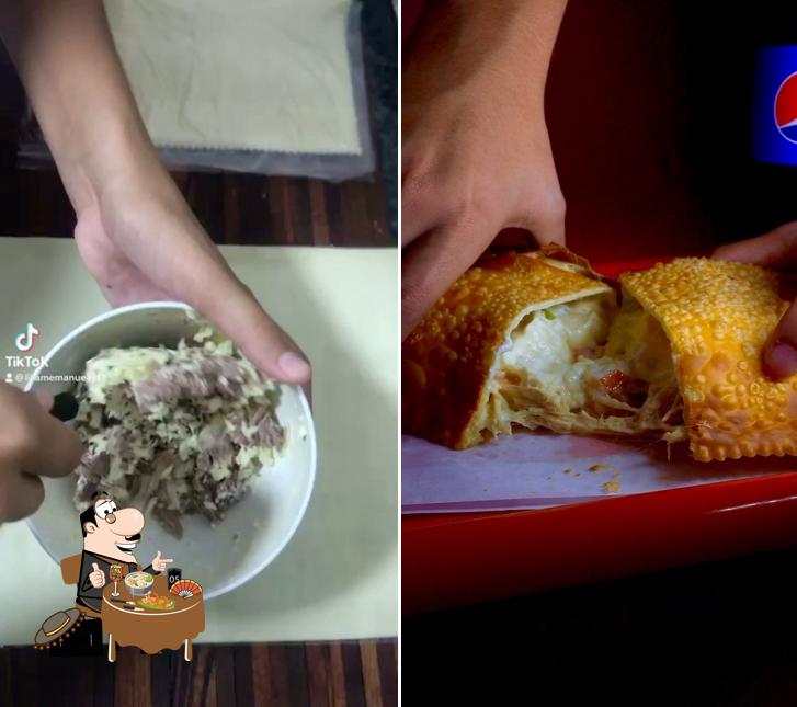 Platos en Dutra Pizzaria