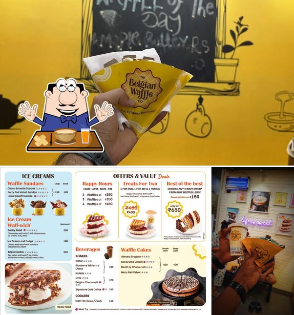 Food at The Belgian Waffle Co