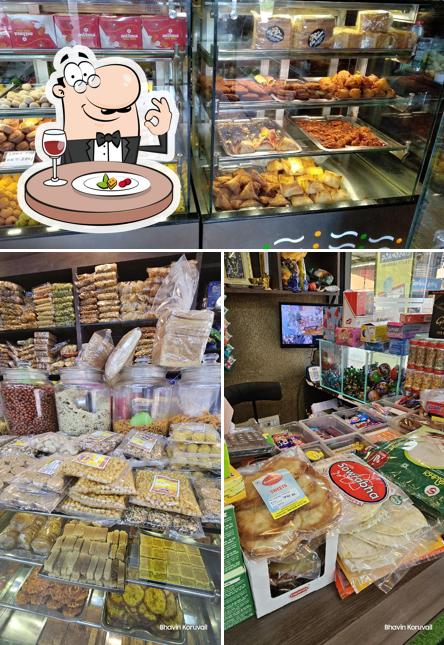 The photo of food and interior at City Bakers