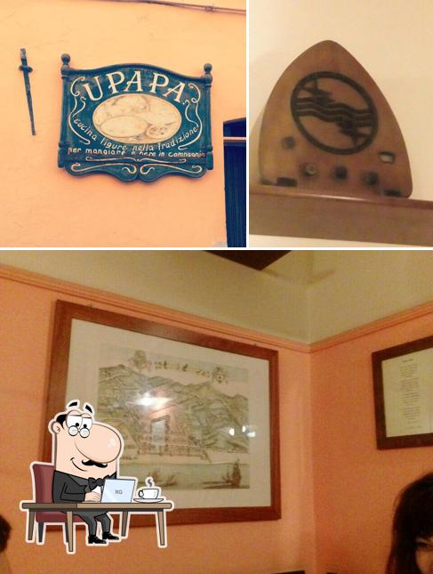 Gli interni di U Papa Locanda Imperia