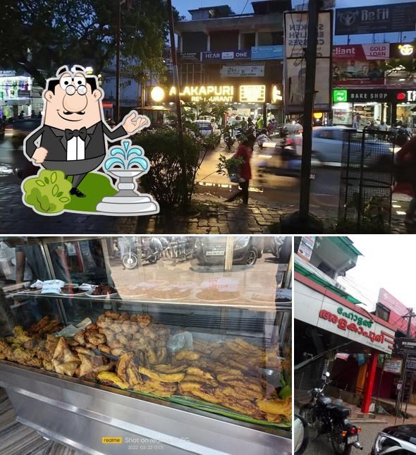 You can get some fresh air at the outside area of Alakapuri Restaurant