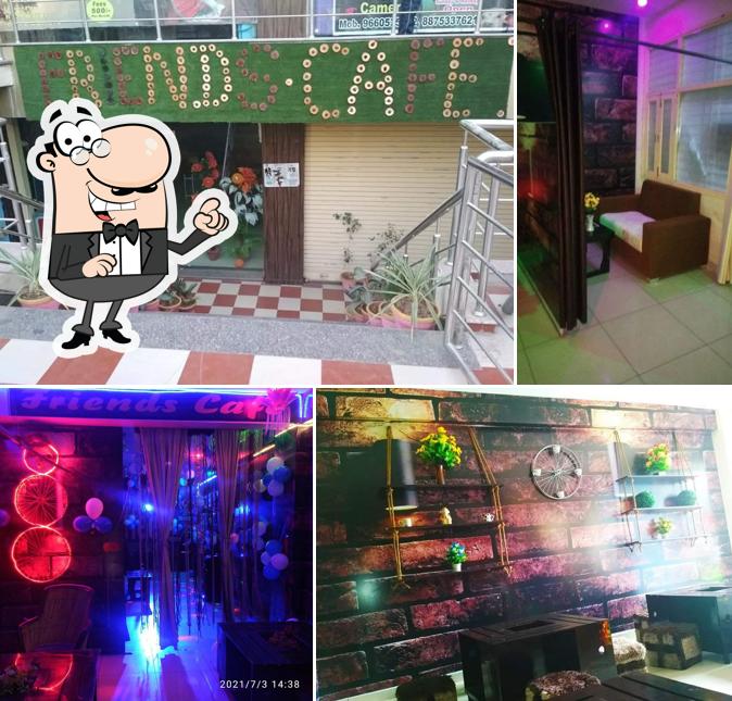 The interior of Friends cafe