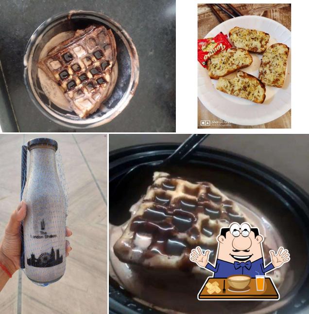 Food at The London shakes And Cafe