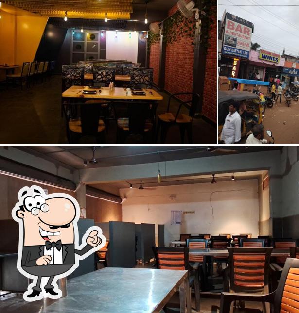 This is the picture displaying interior and exterior at Sitara Bar and Restaurant