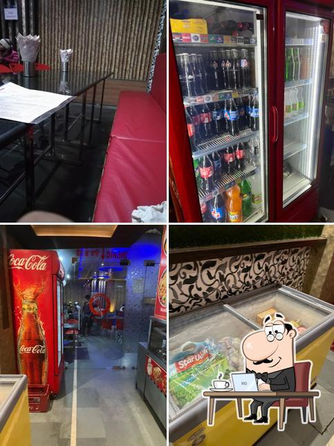 The interior of A R K VAISHNO DHABA