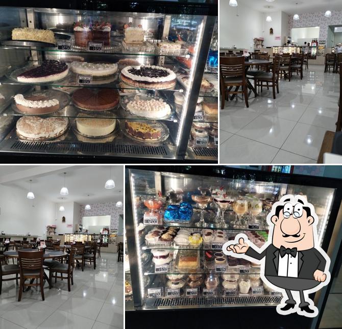 O interior do Quatro Estações Confeitaria e Cafeteria Unidade 2