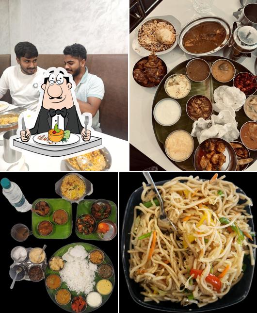 Meals at Andhra Manju Restaurant