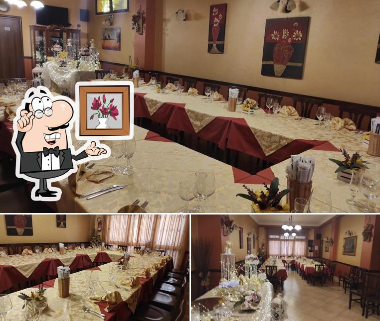 Gli interni di Bar ristorante pizzeria orchidea