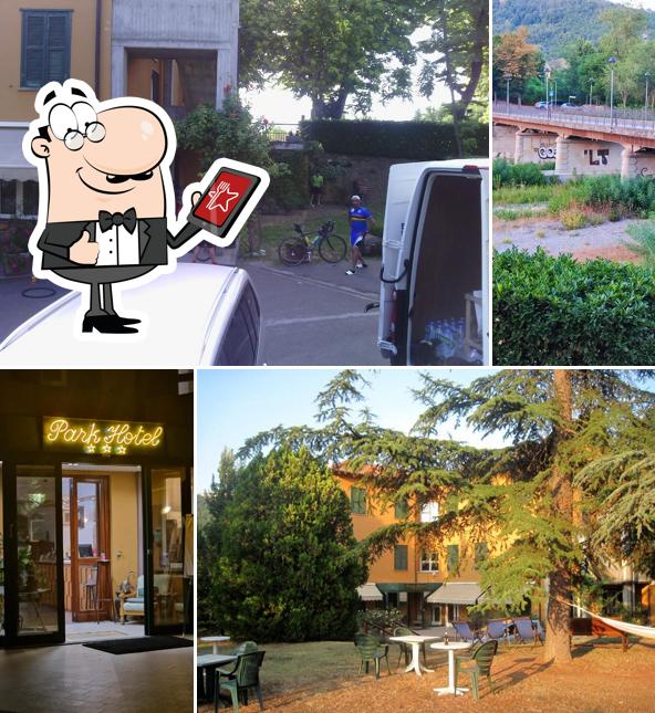 Curiosa tra l'area esterna di Park Hotel