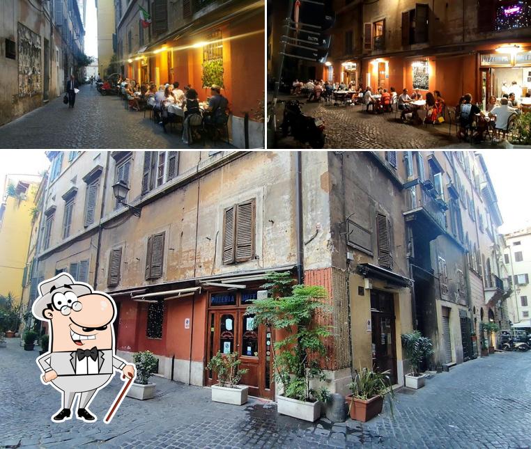 Goditi la vista dagli esterni di Pizzeria Da Baffetto