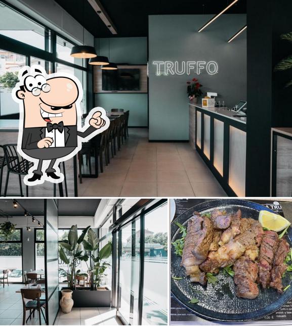 Tra le varie cose da Ristorante Pizzeria Truffelli dal 1982 si possono trovare la interni e cibo