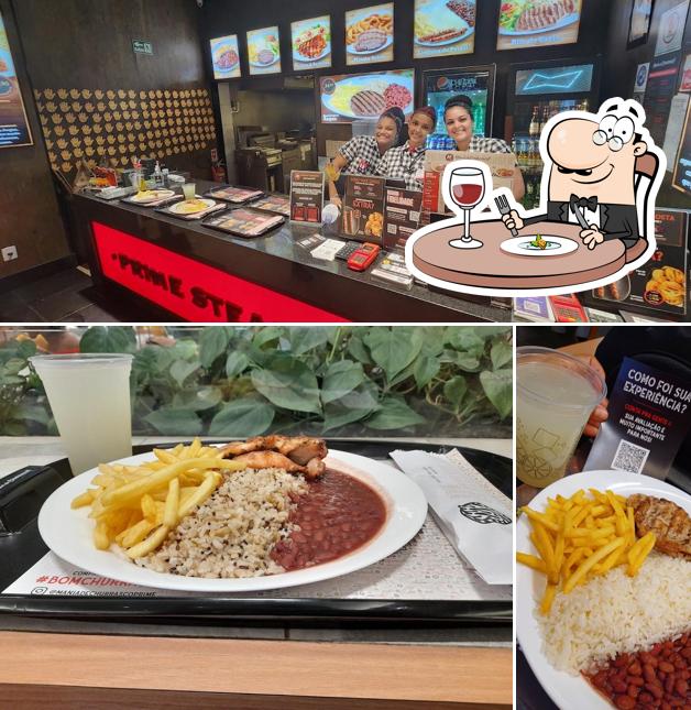 Esta é a ilustração ilustrando comida e bebida no Mania de Churrasco | Prime Steak & Burger