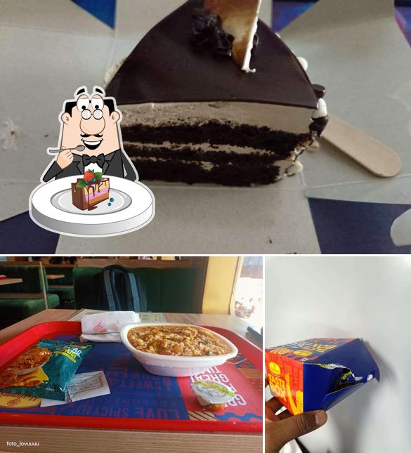 Chocolate cake at Haldiram's 24X7 - The Railway Coach Restaurant, Vijaywada