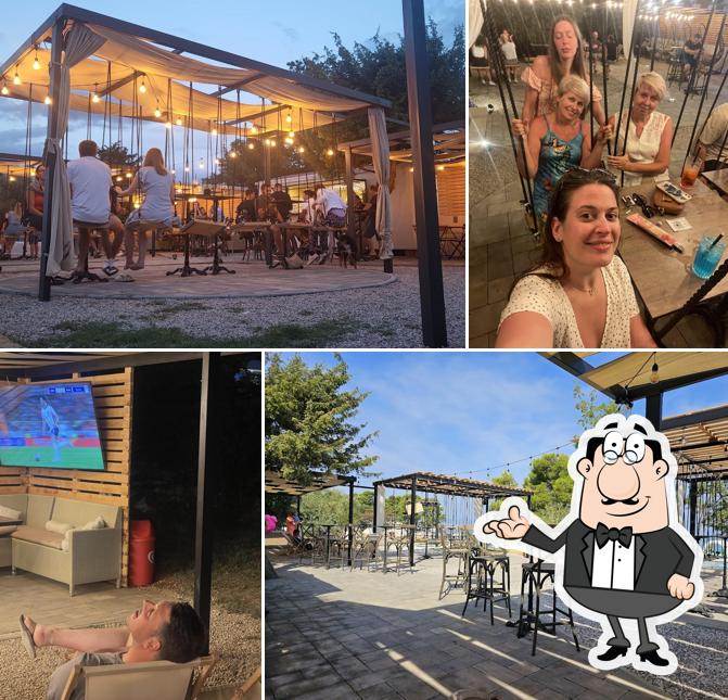 Gli interni di Beach bar Bita