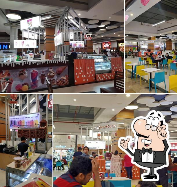 Check out how Tea Junction Rangoli Mall looks inside