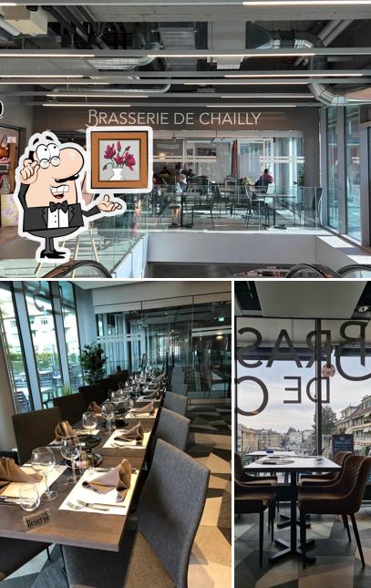 Gli interni di Brasserie de Chailly