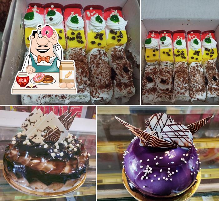 Arya Bakery offers a variety of desserts