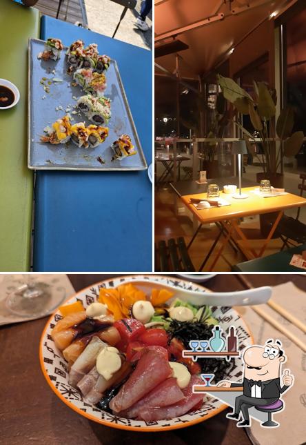 Dai un’occhiata alla immagine che mostra la interni e cibo di Bomaki Murazzi