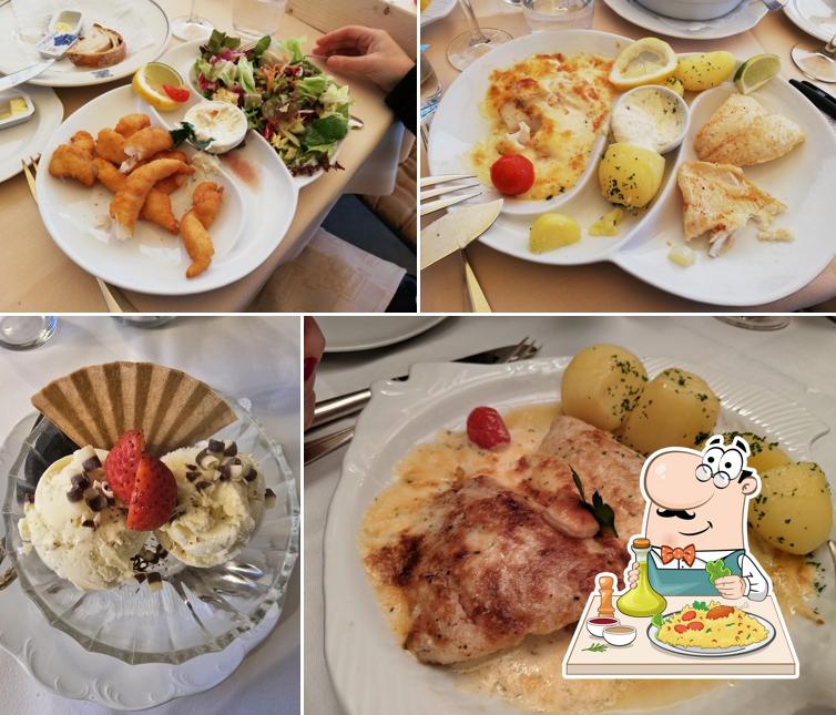 Platti al Hotel Restaurant Rheinfels, Max Schwegler