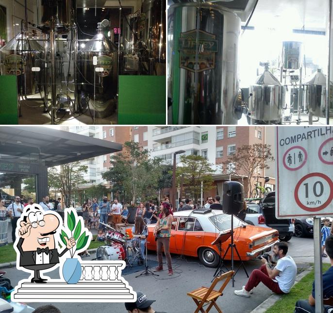 O exterior do Liffey Cervejaria