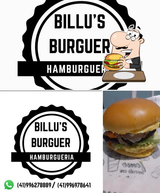 Consiga um hambúrguer no Hamburgueria Billu"s Burguer