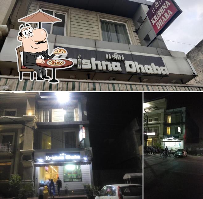 The exterior of Krishna Dhaba