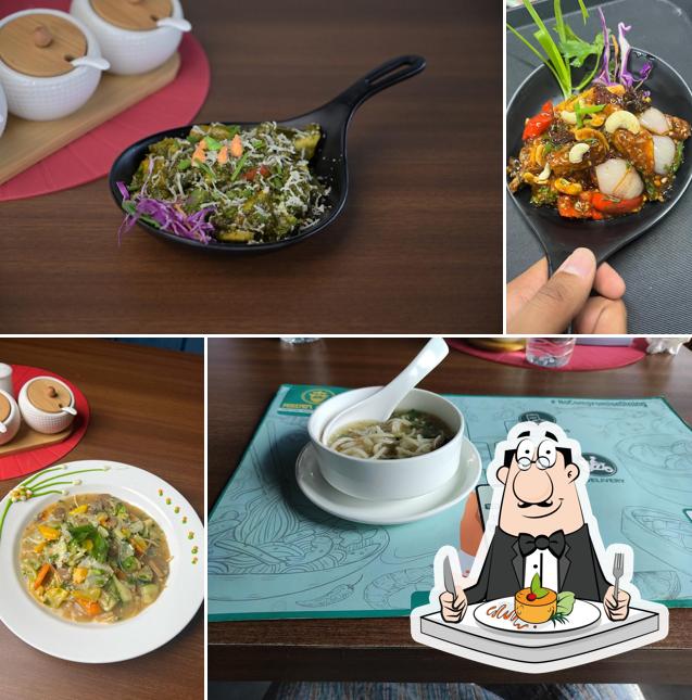 Food at Asian House Restaurant