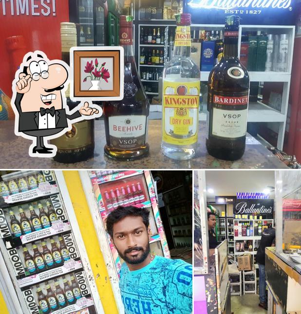 Take a look at the picture depicting interior and beverage at Crown Wines Liquor Store